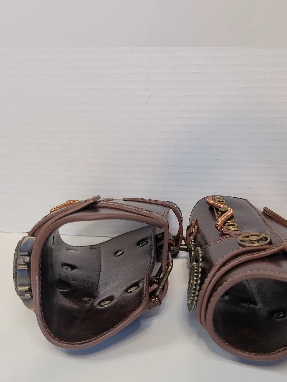 Steampunk Armbands W/ Decorative watch Combat Arm Bracers Medieval Armor Costume
